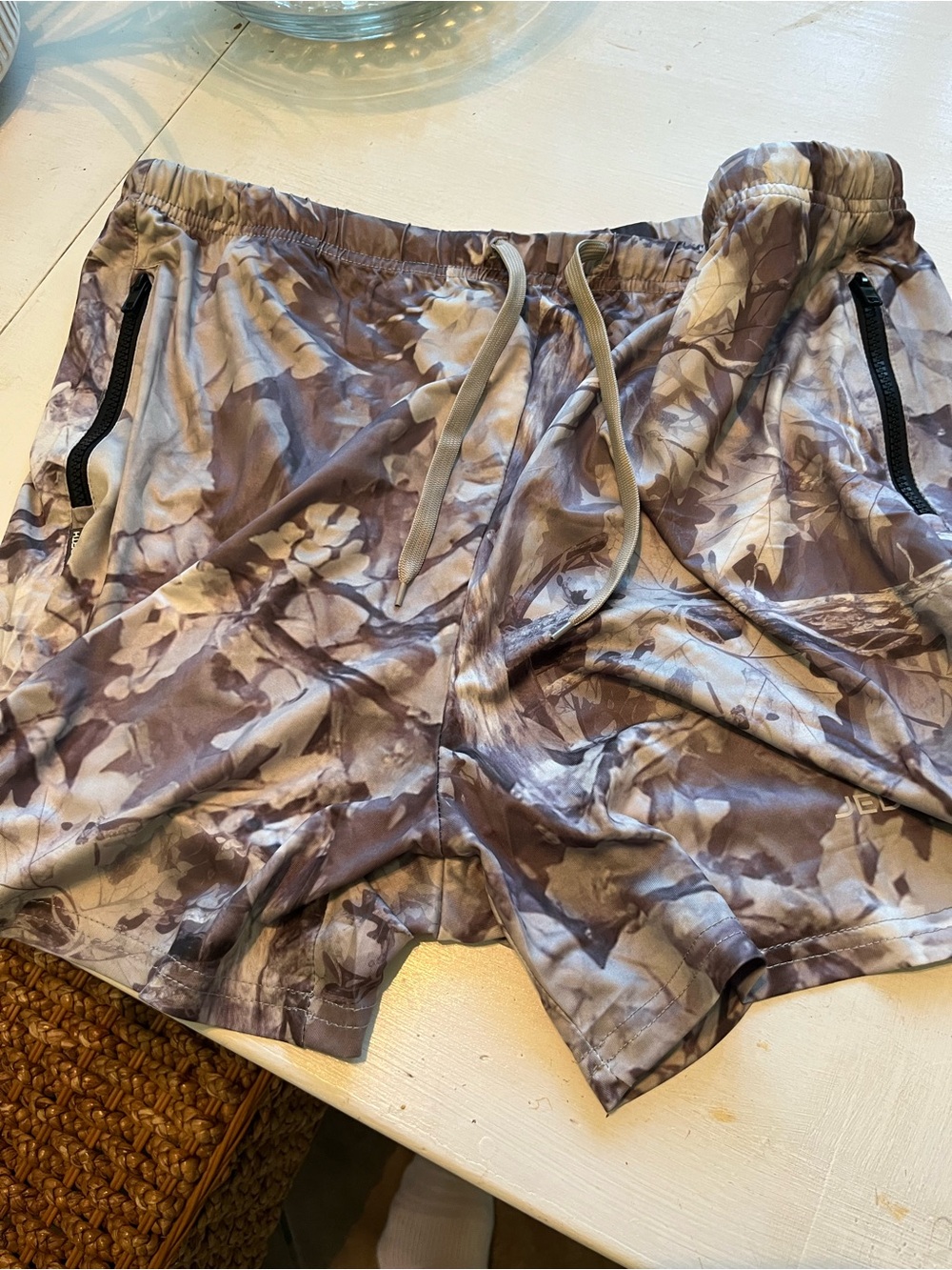 Jed North Men's Camouflage Athletic Shorts - Brown & Gray